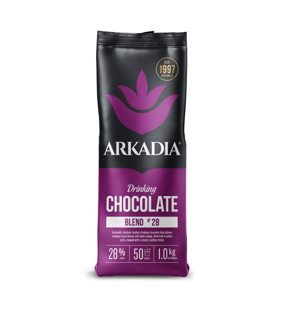 Bag of Arkadia Blend 8 drinking chocolate