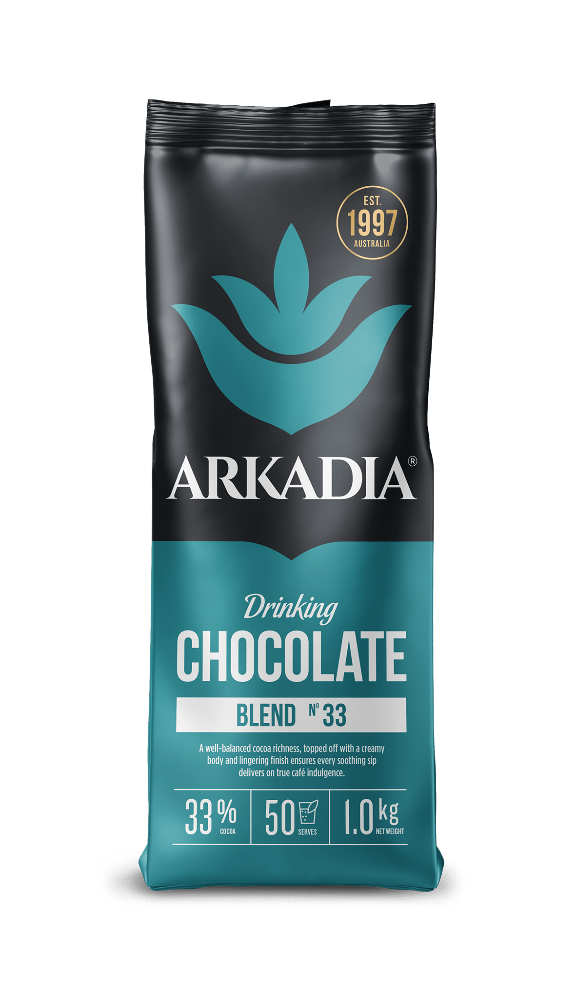 Arkadia 1kg 33% Drinking Chocolate