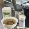 Evo & Zentvelds branded espresso machine cleaner - soaking baskets