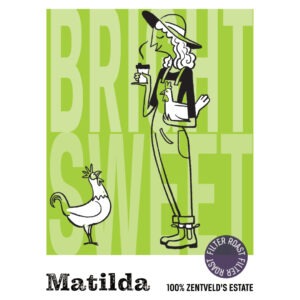 Matilda low caffeine coffee filter roast sticker