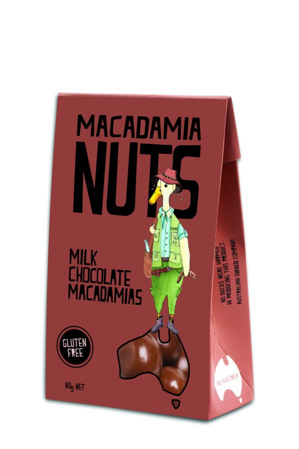 Duck Creek Macadamias - Milk Choc 80g