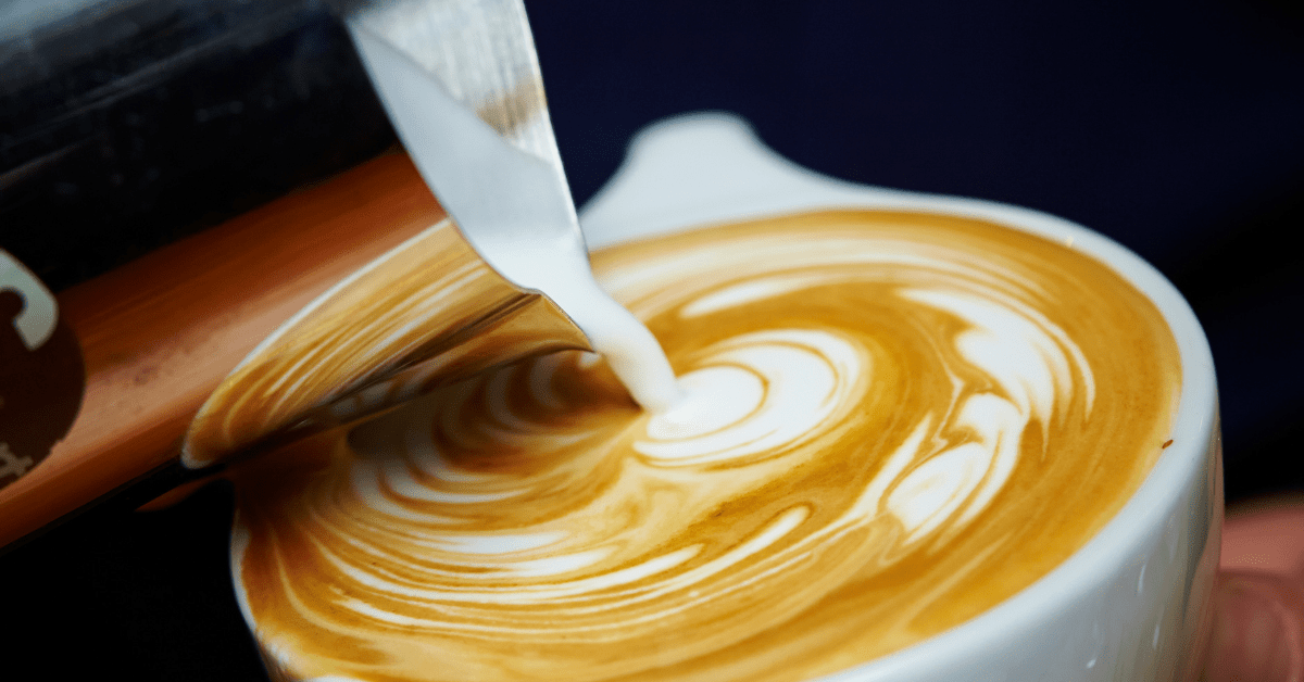 Zentveld's Coffee Pouring Milk For Latte Art Zentvelds Australian Coffee